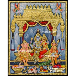 Shiva Family Tanjore Paintings