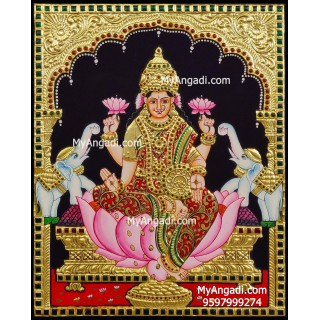 Gajalakshmi Tanjore Painting