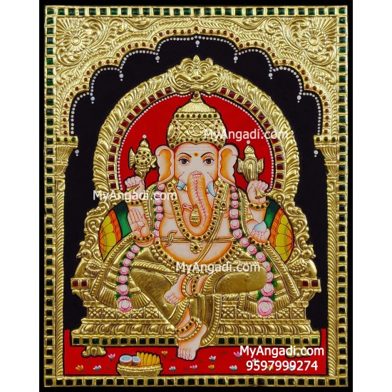 Ganesha Tanjore Painting Ganesha Tanjore Painting
