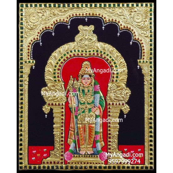 Raja Alangaram Murugan Tanjore Painting Raja Alangaram Murugan Tanjore Painting