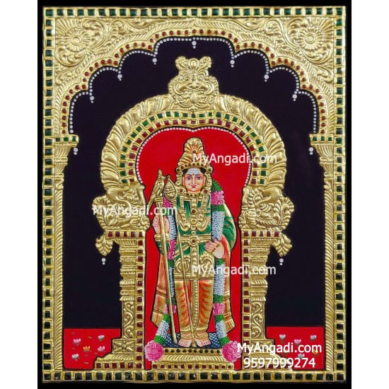 Raja Alangaram Murugan Tanjore Painting