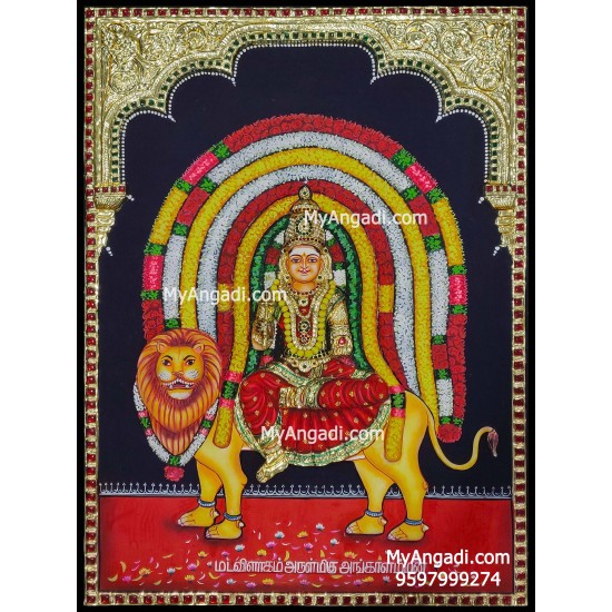 Madavilagam Angalamman Tanjore Painting