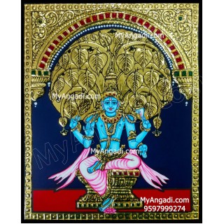 Brahmotsavam  Venkateshwara Kalpa Vriksha Vahanam Tanjore Paintings