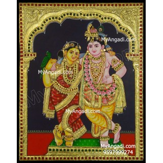 Radha Krishna Tanjore Painting