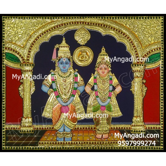 Pandurangan Rakhumai Tanjore Painting