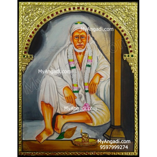 Sai Baba Tanjore Painting Sai Baba Tanjore Painting