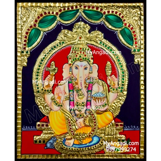 Ganesha Tanjore Painting Ganesha Tanjore Painting