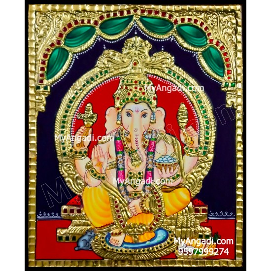 Ganesha Tanjore Painting