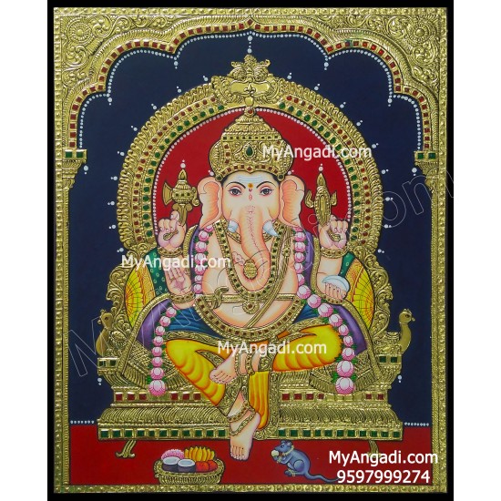 Ganesha Tanjore Painting Ganesha Tanjore Painting
