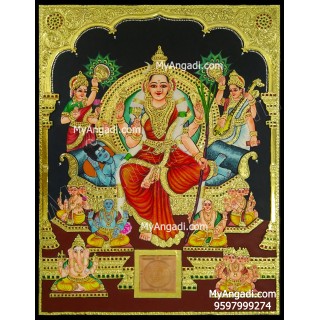 Raja Rajeshwari Tanjore Painting