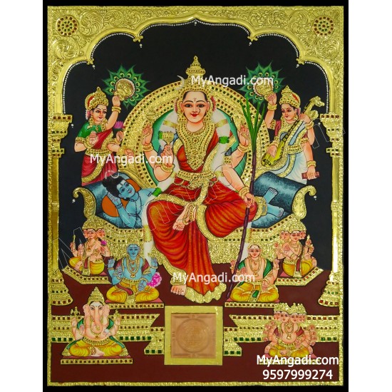 Raja Rajeshwari Tanjore Painting