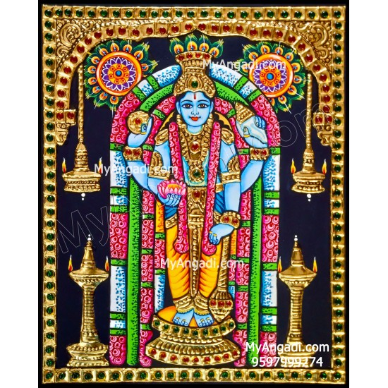 Guruvayurappan Tanjore Painting Guruvayurappan Tanjore Painting