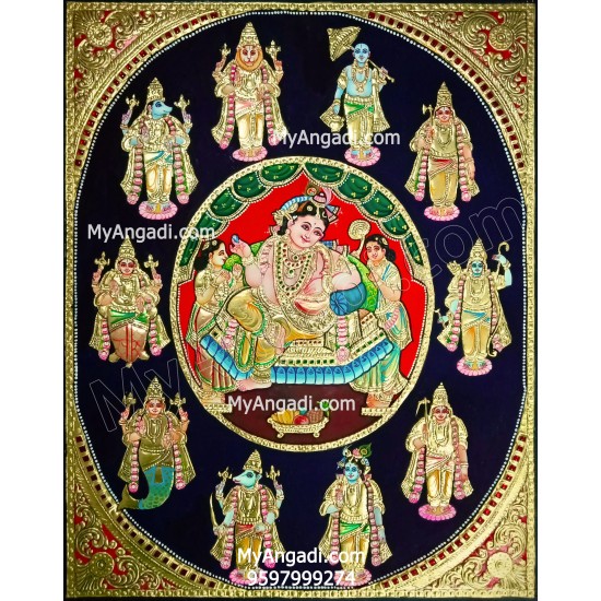 Dasavatharam Tanjore Painting