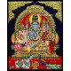 Shiva Family Tanjore Painting Shiva Family Tanjore Painting