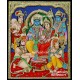 Ramar Sita Lakshmanan Hanuman Chathrukanan Tanjore Painting Ramar Sita Lakshmanan Hanuman Chathrukanan Tanjore Painting