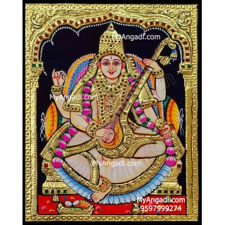 Saraswathi Tanjore Painting