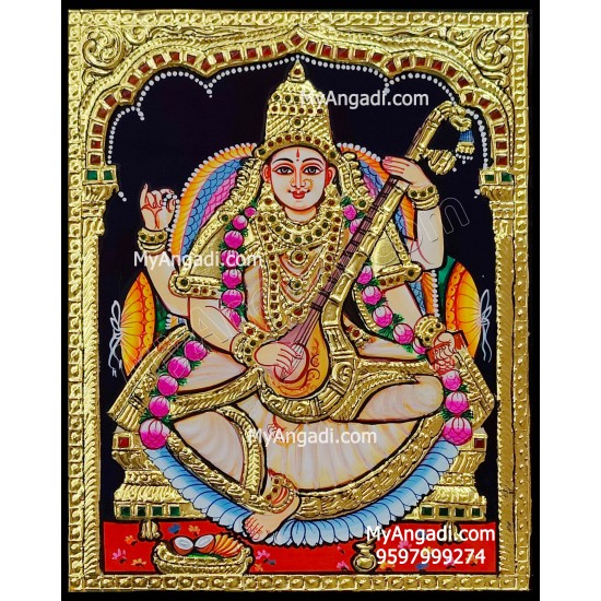 Saraswathi Tanjore Painting Saraswathi Tanjore Painting