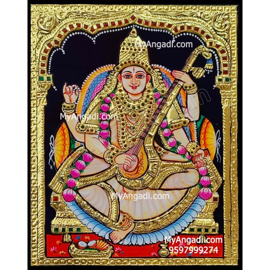 Saraswathi Tanjore Painting