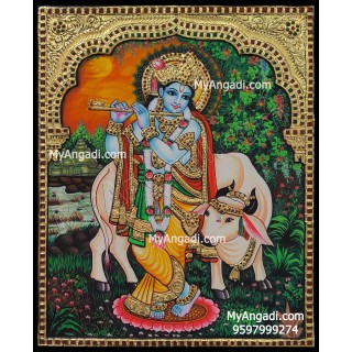 Krishna Tanjore Painting