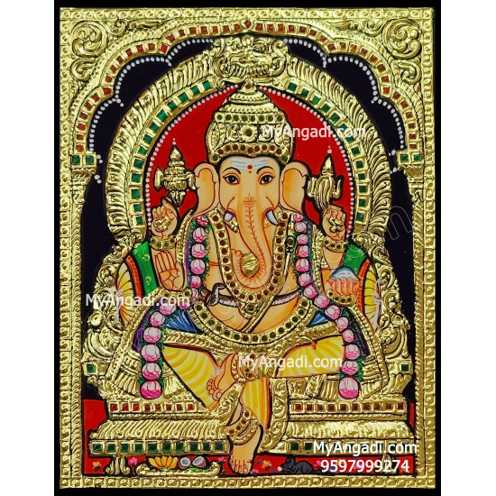 Ganesha Tanjore Painting Ganesha Tanjore Painting