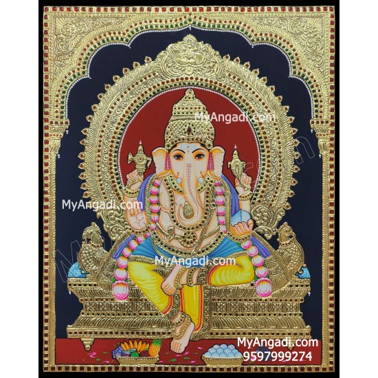 Ganesha Tanjore Painting Ganesha Tanjore Painting