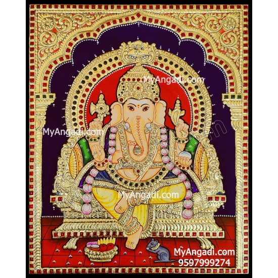Ganesha Tanjore Painting Ganesha Tanjore Painting