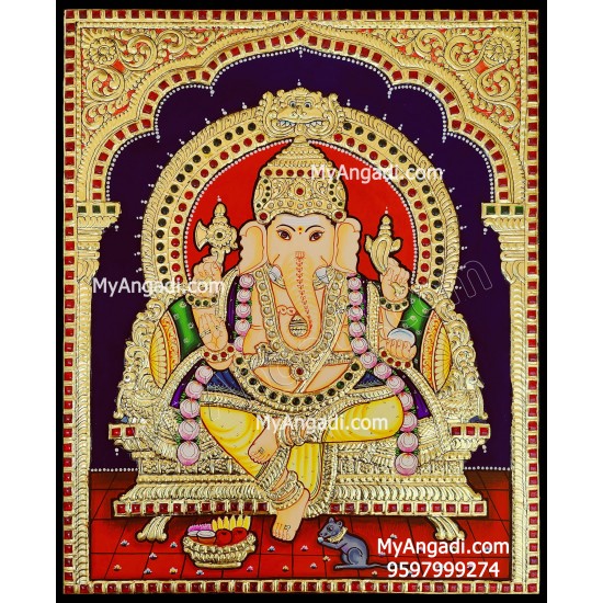 Ganesha Tanjore Painting