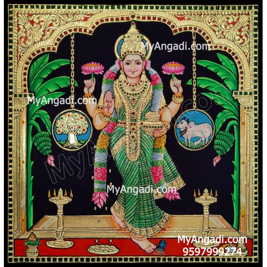 Graha Lakshmi Tanjore Painting