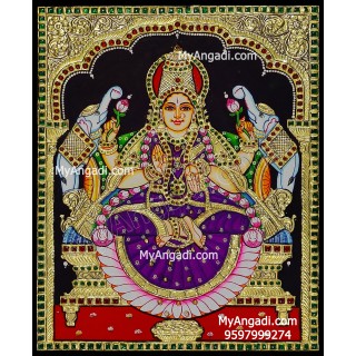 Gaja Lakshmi Tanjore Painting