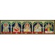 Balaji, Lakshmi, Ganesha, Saraswathi and Murugan - 5 Panel Tanjore Painting Balaji, Lakshmi, Ganesha, Saraswathi and Murugan - 5 Panel Tanjore Painting