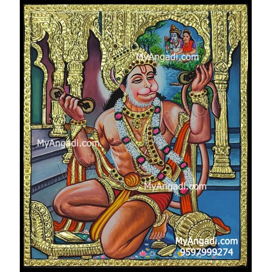 Hanuman Tanjore Painting