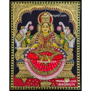 Gajalakshmi Tanjore Painting