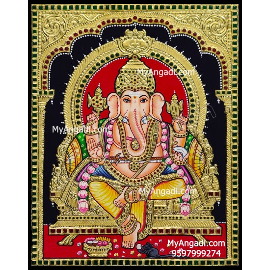 Ganesha Tanjore Painting Ganesha Tanjore Painting