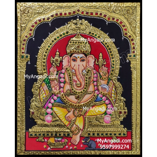 Ganesha Tanjore Painting Ganesha Tanjore Painting