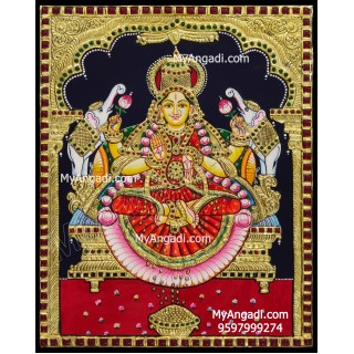 Gajalakshmi Tanjore Painting