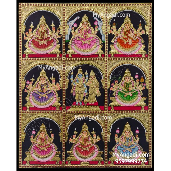 Ashtalakshmi Tanjore Paintings