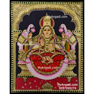 Gajalakshmi Tanjore Painting