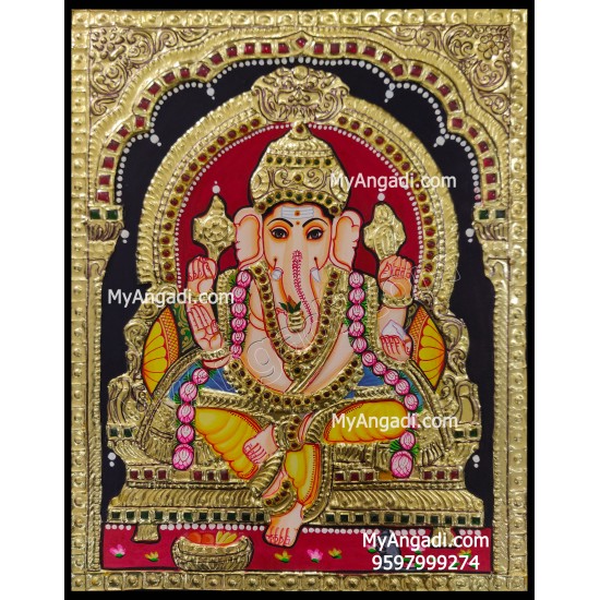 Ganesha Tanjore Painting Ganesha Tanjore Painting