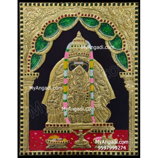 Pillayarpatti Karpaka Vinayakar Tanjore Painting Pillayarpatti Karpaka Vinayakar Tanjore Painting