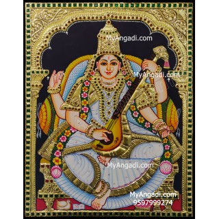 Saraswathi Tanjore Painting