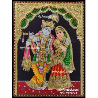 Radha Krishna Tanjore Painting