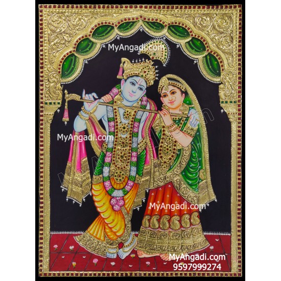 Radha Krishna Tanjore Painting