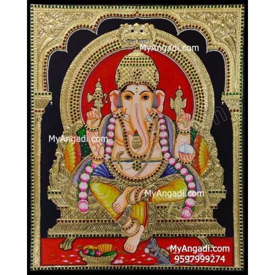 Ganesha Tanjore Painting Ganesha Tanjore Painting