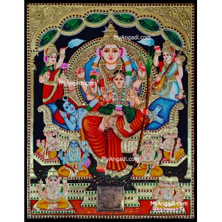 Raja Rajeshwari Tanjore Painting