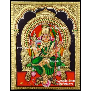 Kamatchi Amman Tanjore Painting