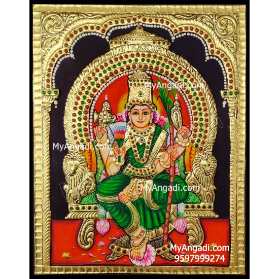 Kamatchi Amman Tanjore Painting Kamatchi Amman Tanjore Painting