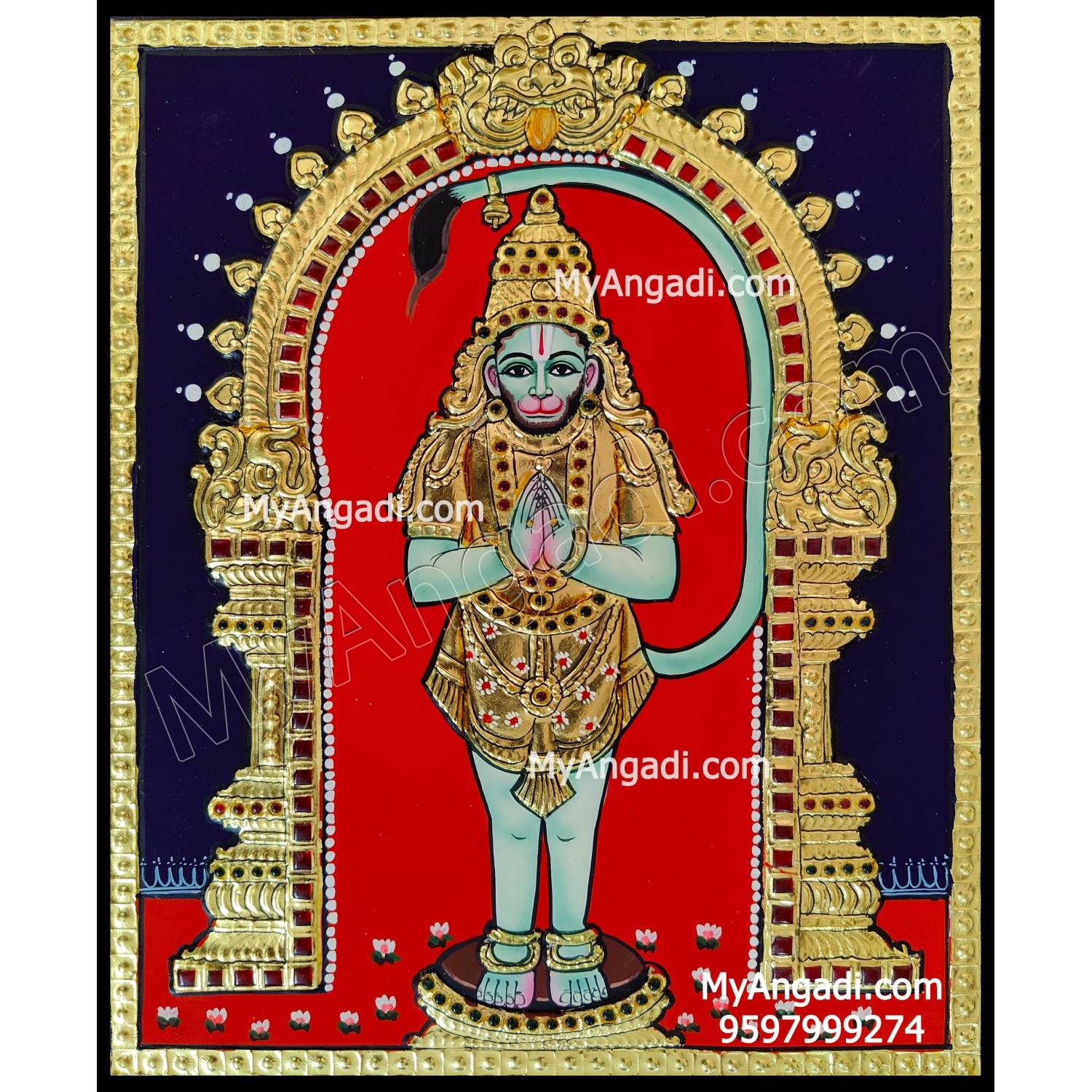 Hanuman Tanjore Painting Buy Tanjore Paintings Online Shopping in