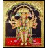 Panchamuga Hanuman Tanjore Painting