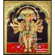 Panchamuga Hanuman Tanjore Painting