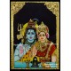 Sivan Parvathi Small Size Tanjore Painting